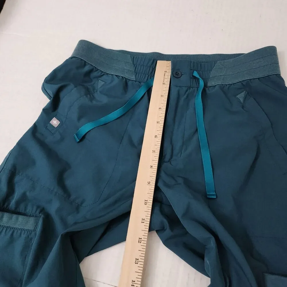 Figs Scrub Joggers Mens XS Caribbean Blue Green Hidmo Fionlite Cargo Pants Nurse
